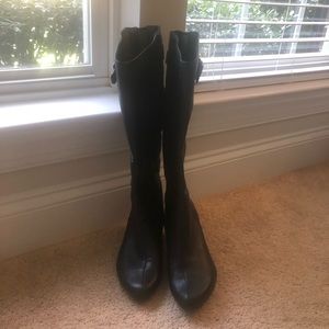 Tsubo black leather boots 8.5